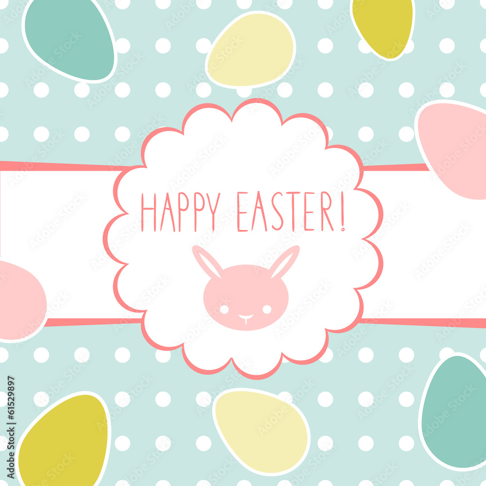 Easter greeting decorative postcard Easter greeting decorative postcard
