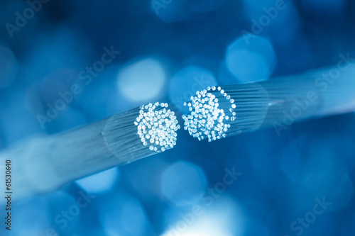 Optic fiber cable connecting photo