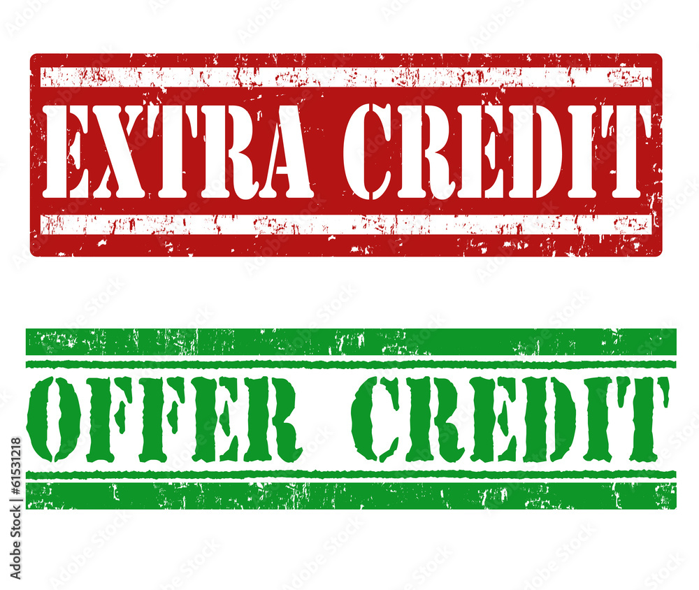 Extra credit and offer credit stamps
