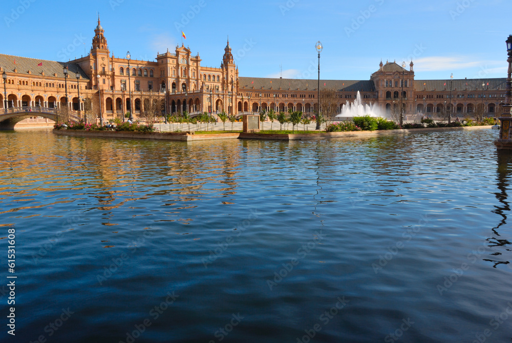 Spain square in Seville, Spain Spain square in Seville, Spain
