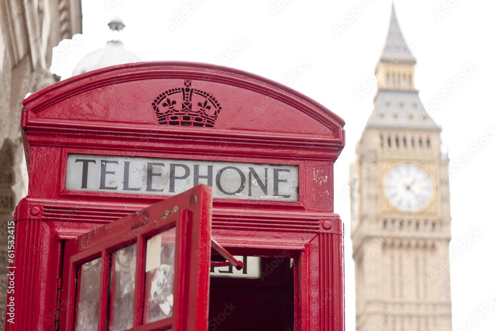 Obraz premium Red phonebox