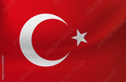 vektörel Türk bayrağı
