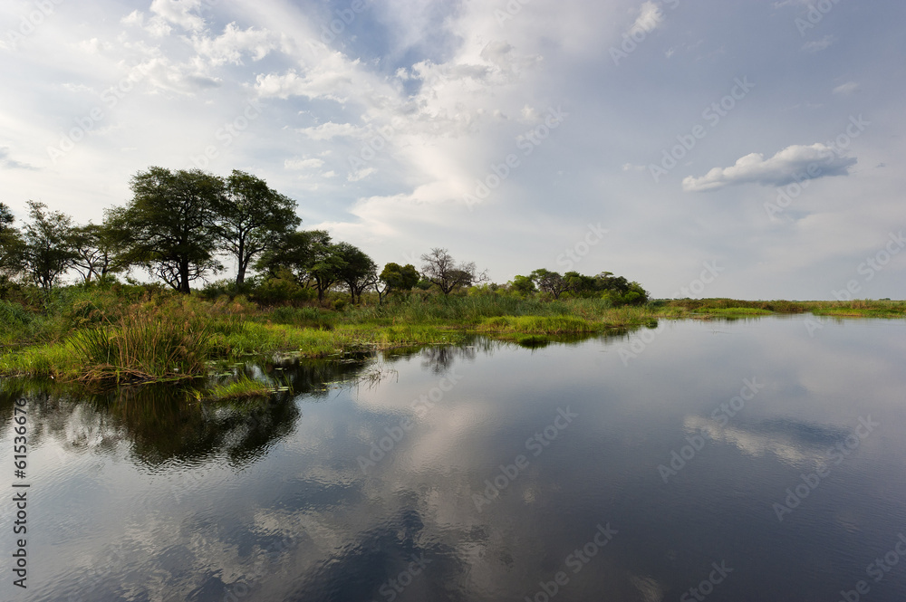 Bootsfahrt im Okavango Delta, Botswana