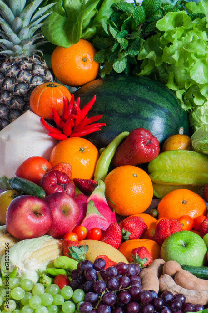 Tropical Fruits and vegetables