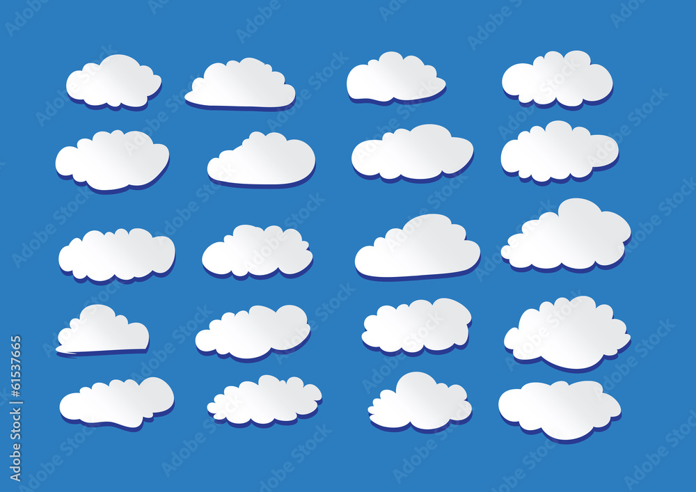 design of clouds Vector illustration