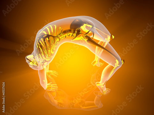 Yoga - Urdhva Dhanurasana. photo