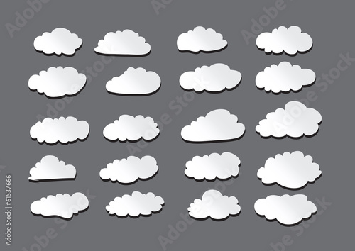 design of clouds Vector illustration