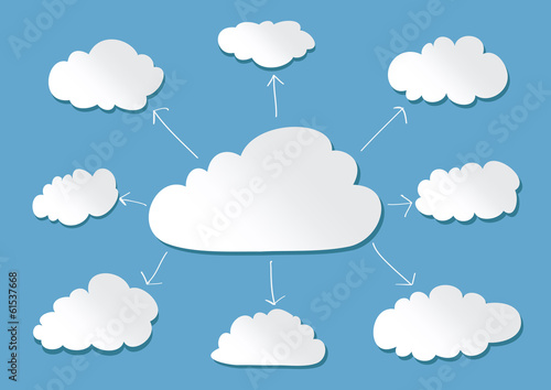 design of clouds Vector illustration