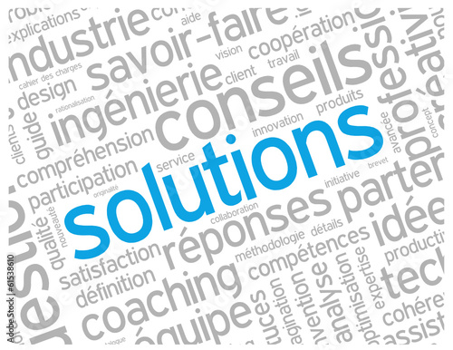 Nuage de Tags "SOLUTIONS" (créativité idées imagination projets)