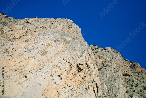 Rocks under the sky