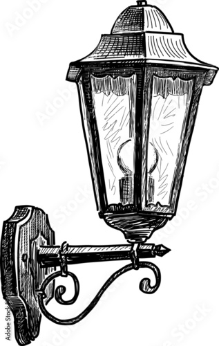 vintage street lamp