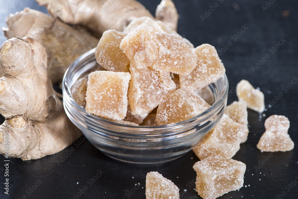 Fototapeta premium Dried Ginger with Sugar