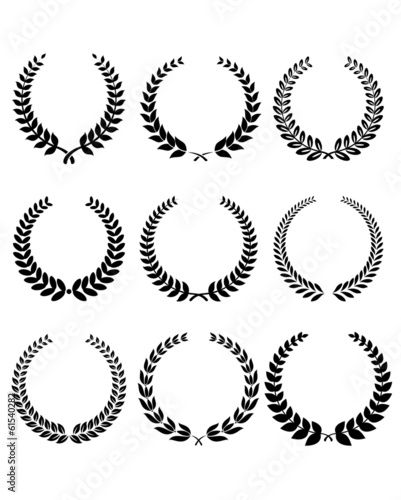 Laurel wreathes set
