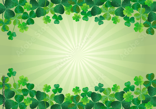 クローバー 聖パトリック  St. Patrick's Day Background