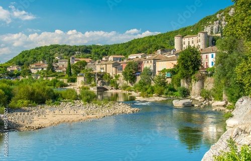 Fototapeta Naklejka Na Ścianę i Meble -  Vogüé en Ardèche, plus beau village de France
