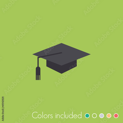 Graduation cap - FLAT UI ICON COLLECTION