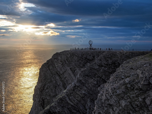 View from North Cape (Nordkapp) northernmost point of Europe