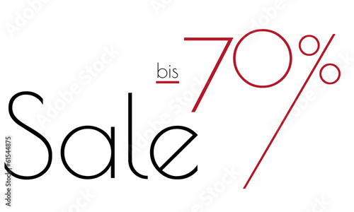 SALE bis zu 70 Prozent - schwarz rot