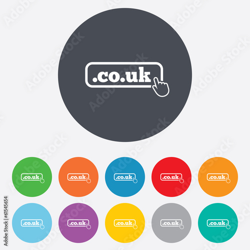 Wallpaper Mural Domain CO.UK sign icon. UK internet subdomain Torontodigital.ca