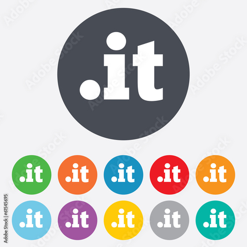 Domain IT sign icon. Top-level internet domain