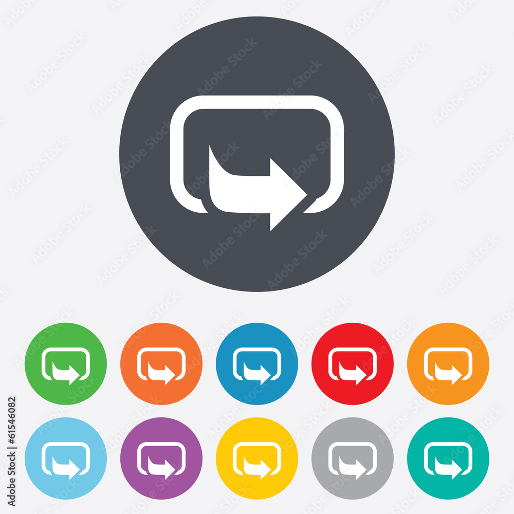 Action sign icon. Share symbol. Action sign icon. Share symbol.