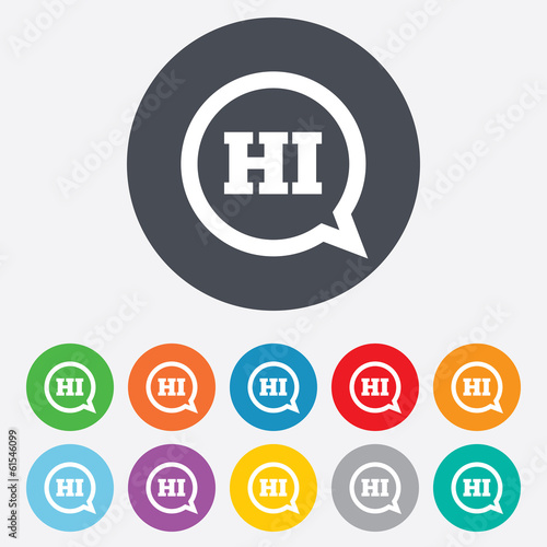 Chat sign icon. Speech bubble symbol.