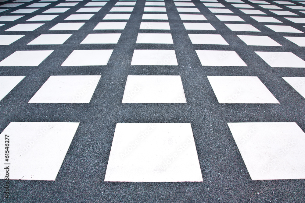 Fototapeta premium Floor tile pattern white rectangle.