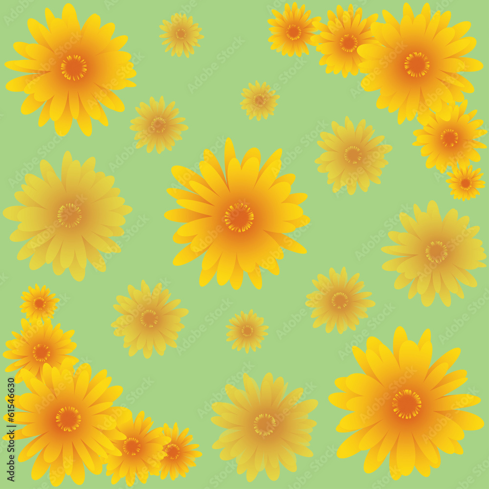 seamless pattern with orange flowers seamless pattern with orange flowers
