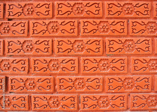 Red brick wall texture