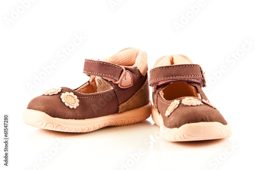 baby shoes isolated on white background
