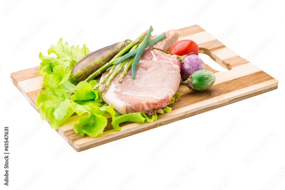 Raw t-bone steak Raw t-bone steak