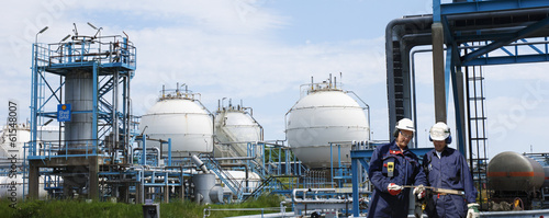oil and fuel station for trains and ships inside refinery