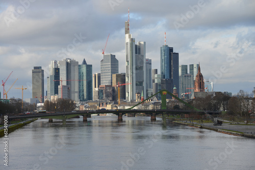 Frankfurt am Main, Hochhäuser, Skyline, Bankenviertel, Main