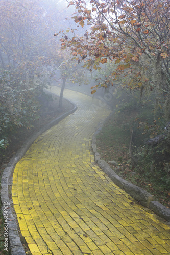 Yellow brick road Beech Mountain, North Carolina
