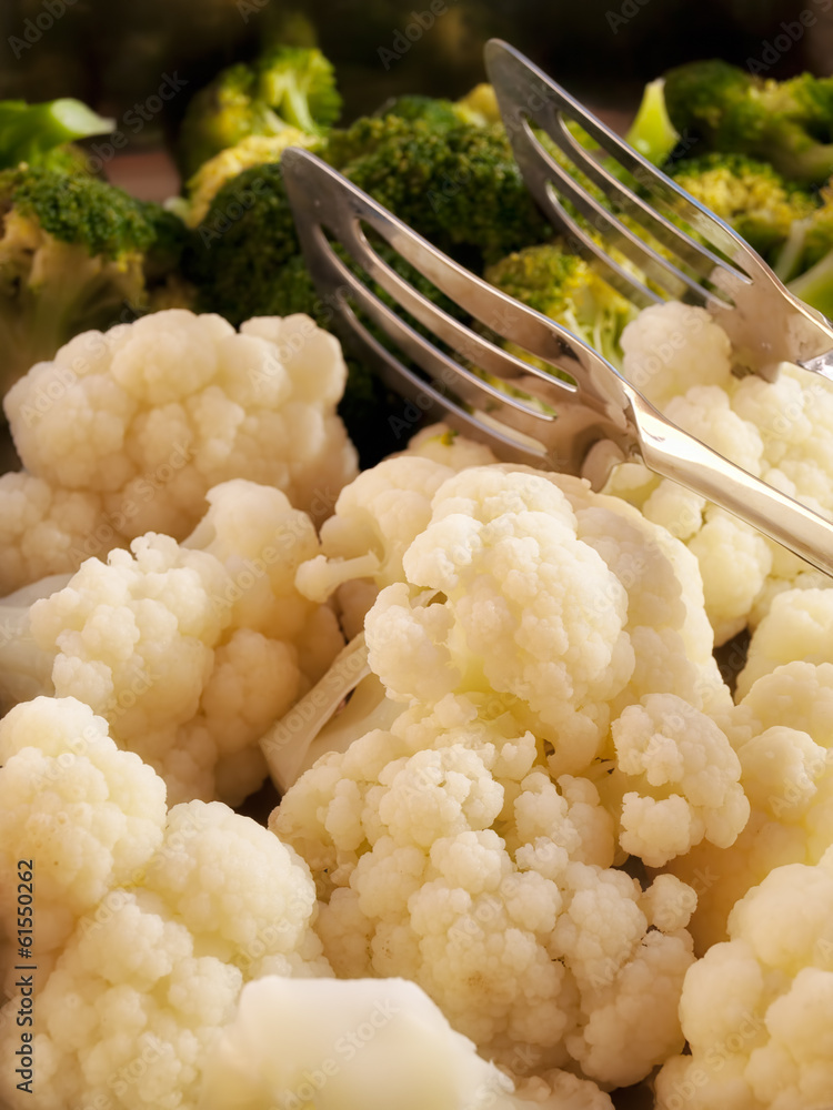 Cooked cauliflower Cooked cauliflower