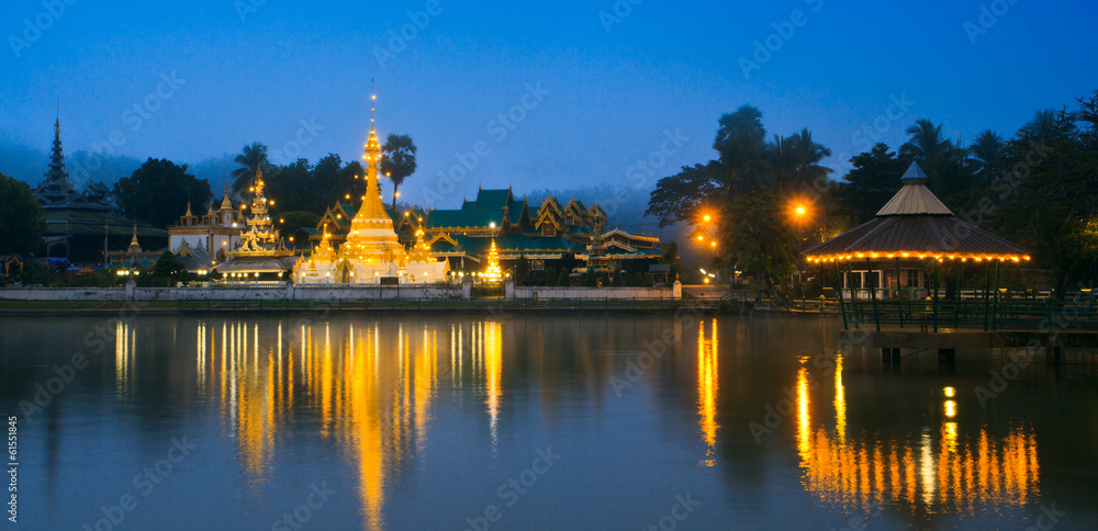 Wat Jong Klang in Mae Hong Son province of Thailand