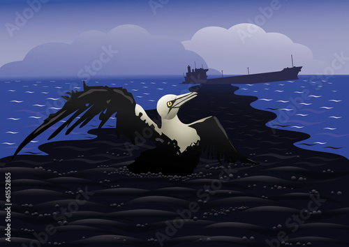 Disastrous oil spill