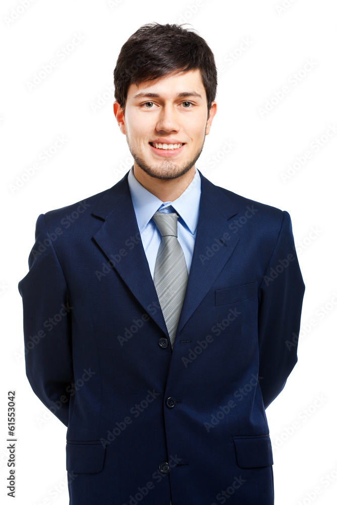 Smiling businessman isolated on white Smiling businessman isolated on white