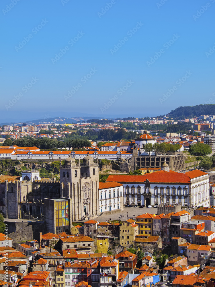 View from Clerigos Tower in Porto