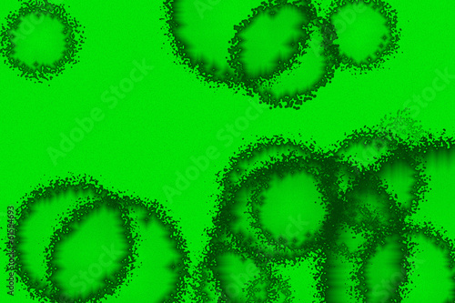 asteroide vert abstrait