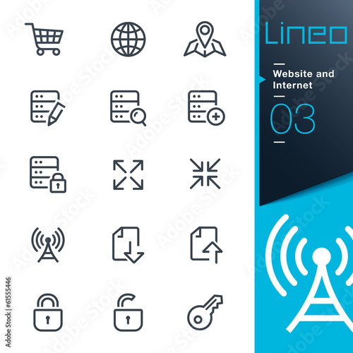 Lineo - Website and Internet outline icons