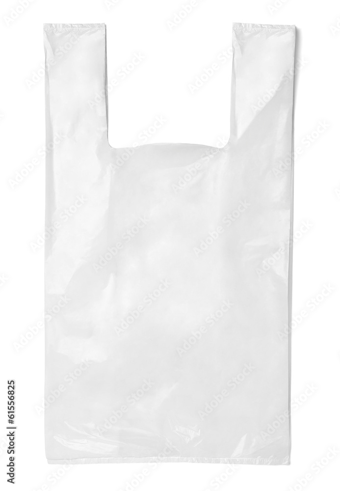 white bag template plastic paper shopping - obrazy, fototapety, plakaty 