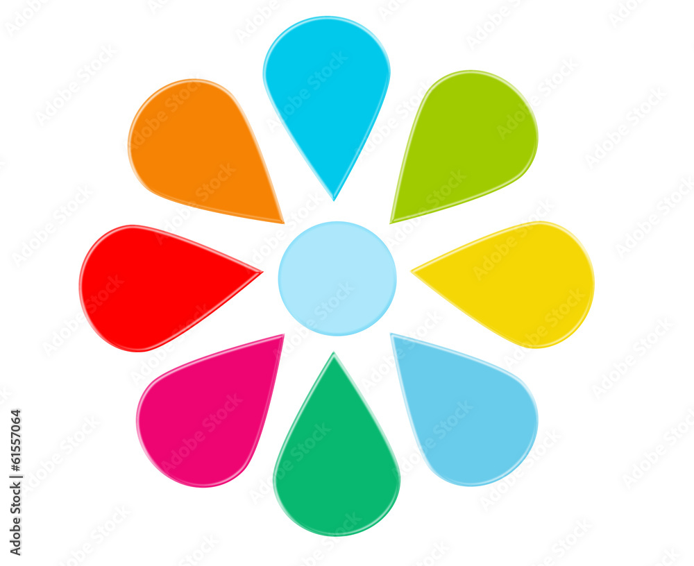 Abstract design with flower shape for web or presentations Abstract design with flower shape for web or presentations
