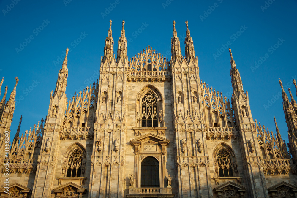 Duomo di Milano is the Gothic Cathedral Church of Milan, Italy