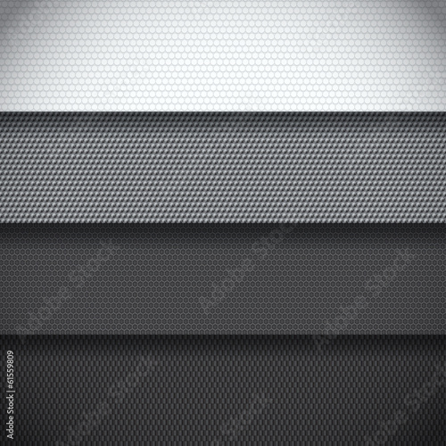 Background of four carbon fiber patterns
