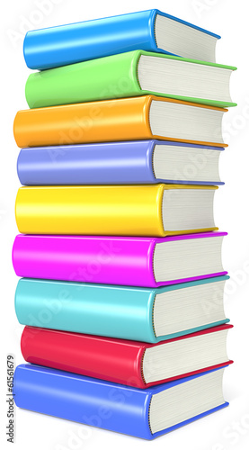 Wallpaper Mural Books. Pile of Colorful Books. Torontodigital.ca