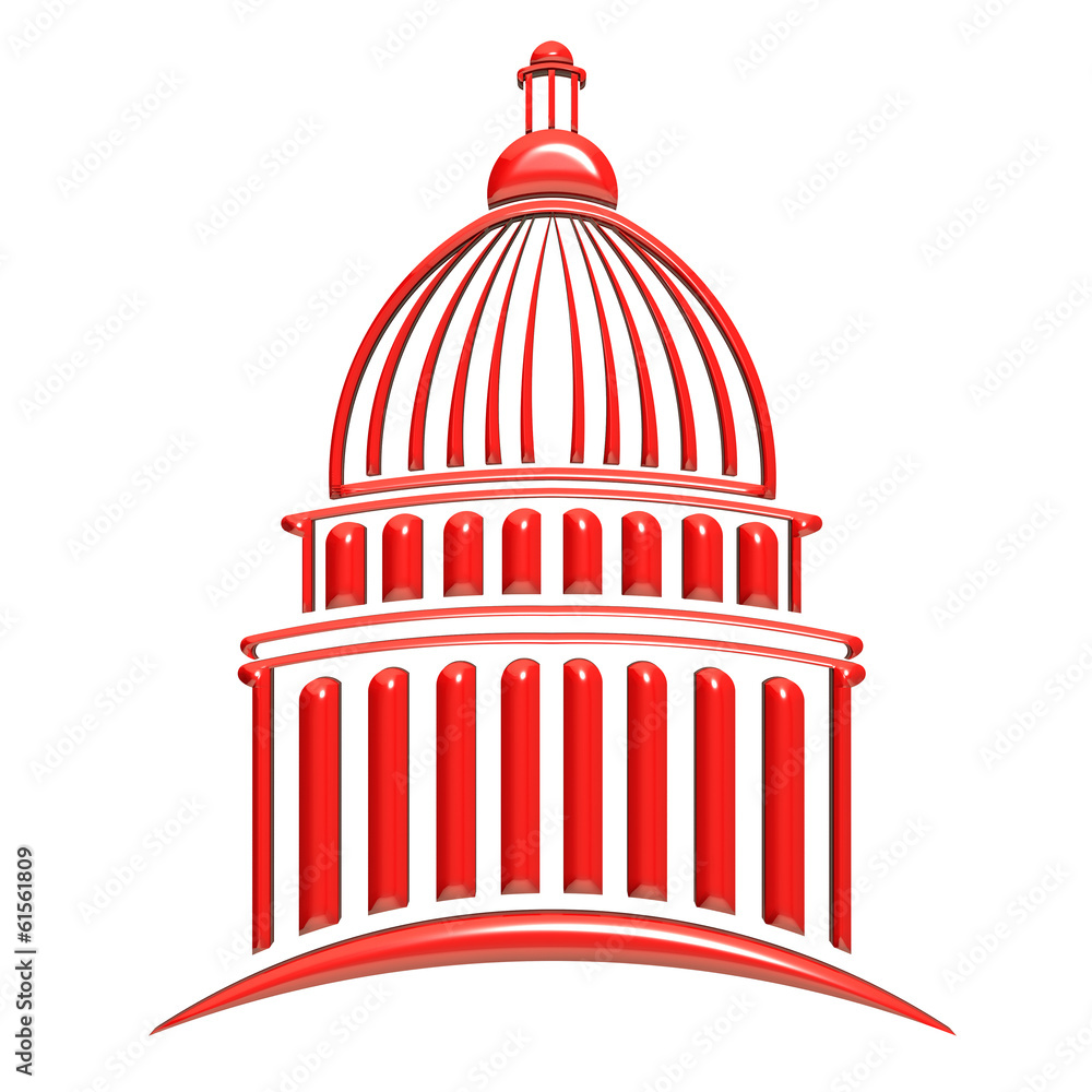 Capitol Building Red