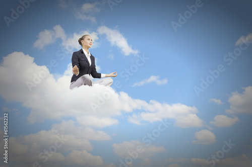 Wallpaper Mural Relaxed businesswoman Torontodigital.ca