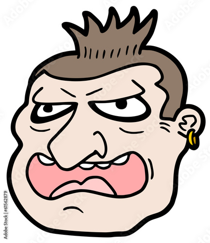 Hooligan face character