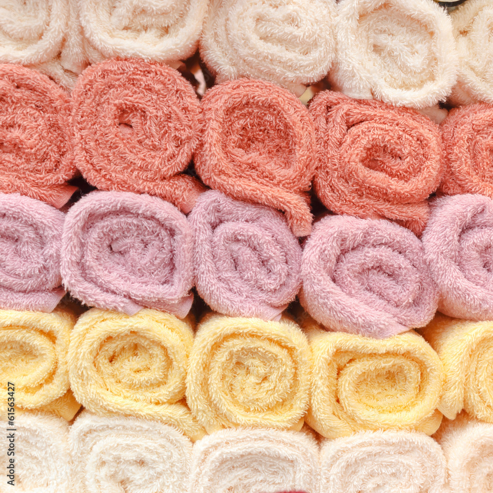colorful towels pattern